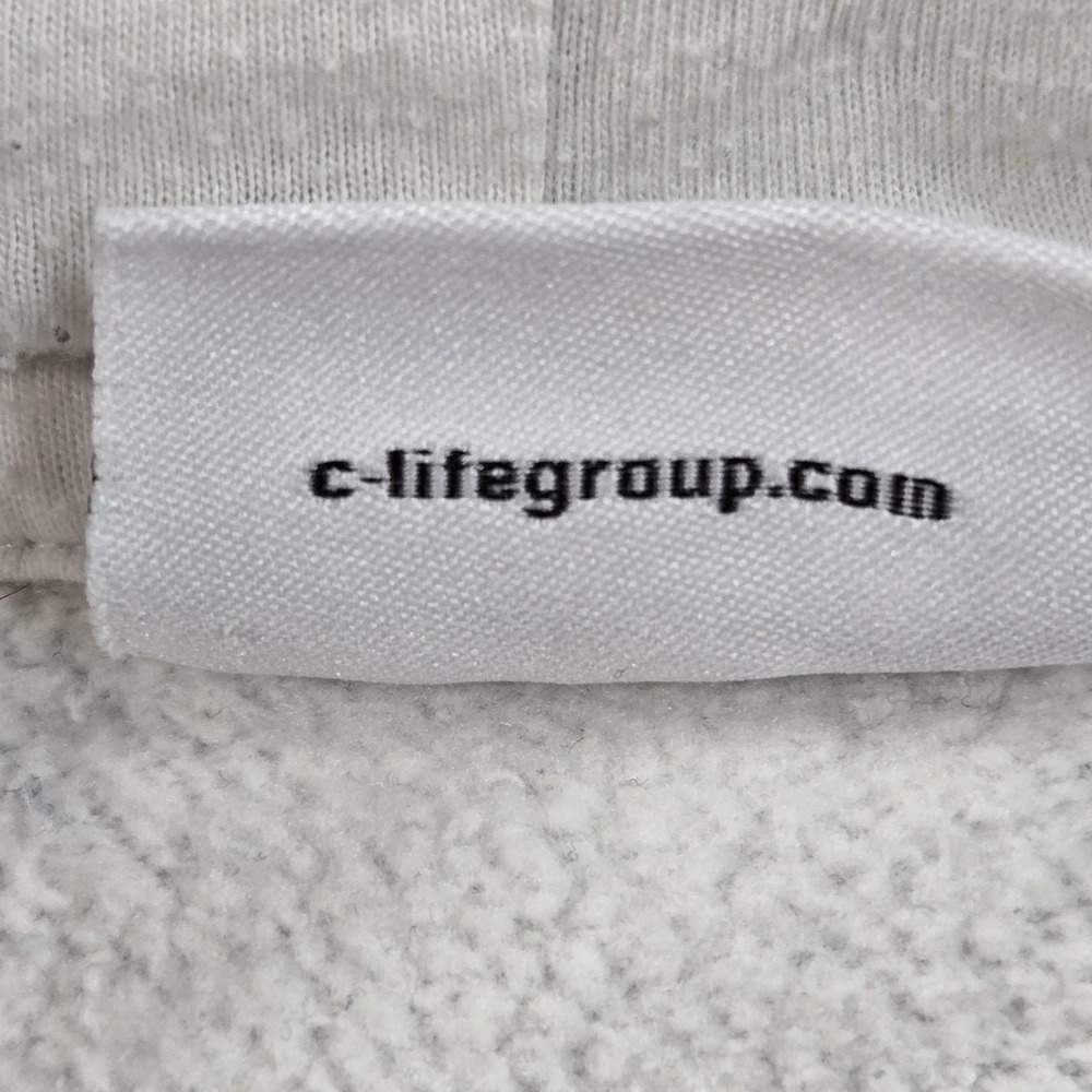 Garfield Hoodie Sweatshirt Mens Medium White Comic Strip Graphic Pullover Fleece - Picture 9 of 11